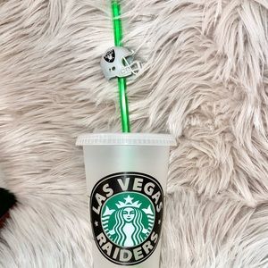 Starbucks Venti Cold Cup Las Vegas Raiders Custom NEW with tags